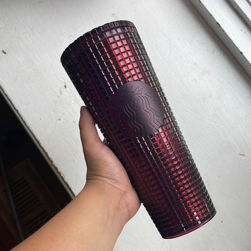 2020 Starbucks STUDDED Burgundy Christmas Tumbler